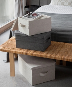 Caja de almacenamiento plegable a prueba de humedad, bolsa de almacenamiento de manta de ropa no tejida, organizador de guardarropa para el hogar, bolsas de almacenamiento - Product Image 6