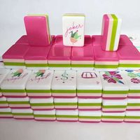 Tuiles de Mahjong américaines personnalisées en cristal et acrylique - Conception durable, portable et pliable