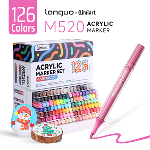 Marqueurs à double trait de 126 couleurs, stylos acryliques métalliques scintillants, non effaçables, pour <span class=keywords><strong>dessin</strong></span>, gribouillage, création de cartes, scrapbooking, art - Product Image 4