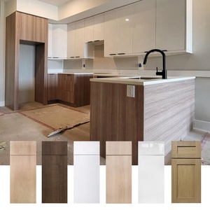 Meubles de cuisine en mélamine en gros pour les constructeurs américains |   Meubles de cuisine American Project |   Meubles de cuisine contemporains - Product Image 1