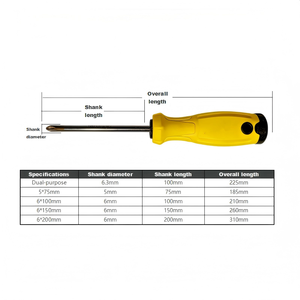 Tournevis fixe en acier <span class=keywords><strong>S2</strong></span> pour approvisionnement en gros, manche résistant aux chocs pour lignes d'assemblage industrielles - Product Image 3