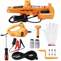 Premium CE IOS 2T DC12V Portable étage ascenseur voiture levage électrique vis ciseaux élévateur cric et clé à chocs changement rapide des pneus