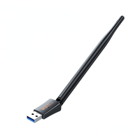 Toocki MU-MIMO Adaptateur Wi-Fi USB sans fil à gain élevé Installation sans pilote pour les jeux au bureau à domicile