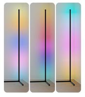 Lámparas de Pie de Esquina Inteligentes LED RGB Modernas para Decoración del Hogar con Clasificación IP65 Iluminación Interior con Soporte y Luz Decorativa