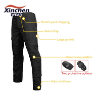 Conjunto de Uniforme Táctico Resistente 65/35 TC Ripstop, Traje de Entrenamiento de Campo Impermeable y Transpirable, Traje Negro Tipo Frog para Guardia de Seguridad