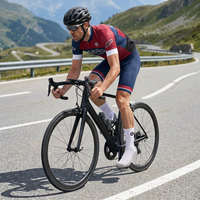 Chaussettes de cyclisme professionnelles pour jeunes hommes, personnalisées avec logo jacquard, respirantes, pour le sport, le vélo de route et les activités de plein air, vente en gros OEM