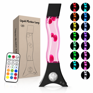 Lámpara de Lava Líquida Dinámica Premium Retro Magma con Base Cromada, Venta al por Mayor <span class=keywords><strong>para</strong></span> Tiendas de Regalos de Interiores Europeos - Product Image 1