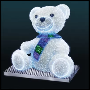 Grande décoration lumineuse LED en forme d'ours pour la Saint-Valentin, Noël et le Nouvel An - Product Image 1