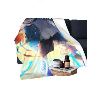 Selimut hangat bulu domba Ultra lembut Undertale Sans kotak-kotak melempar flanel permainan Anime selimut untuk tempat tidur Sofa mobil seprai
