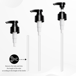Suministro al por mayor: Cabezal de bomba de repuesto de PP tipo prensa, superficie lisa, 28/410, para lociones, cosméticos y desinfectantes de manos, material plástico. - Product Image 2