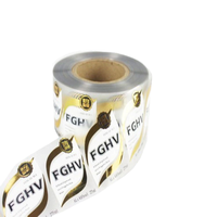 Etiquettes autocollantes cosmétiques personnalisées en papier synthétique de haute qualité pour impression sur feuille d'or