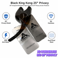 Protection d'écran anti-espion 25 degrés pour iPhone 18 Pro Max 17 Air 16E, verre trempé 9H sans bordure 3D, anti-statique ESD, anti-poussière