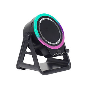 Chargeur sans fil 3-en-1 inductif pour haut-parleur audio 5.4, support <span class=keywords><strong>de</strong></span> téléphone, capteur sonore, LED RGB, téléphone portable, lecteur <span class=keywords><strong>de</strong></span> <span class=keywords><strong>musique</strong></span> 15W - Product Image 2