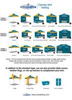 Carpa Plegable Personalizada para Exteriores de Alta Resistencia e Impermeable, 10x10 pies, 10x15 pies, 10x20 pies, Tipo Marquesina para Ferias Comerciales Automotrices