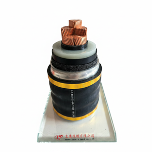 Câble haute tension 64/110 kV XLPE à conducteur en cuivre, gaine en aluminium corrugué, étanche à l'<span class=keywords><strong>eau</strong></span>, IEC 60840 YJLW03-Z - Product Image 2