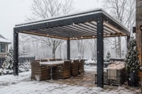 Pergola en aluminium à lames orientables pour l'extérieur - Pergola à lames réglables avec fonctions pare-soleil et imperméables