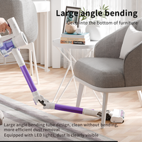 Aspirateur Balai Sans Fil Léger 350W Elf, Sec, pour Maison/Poils d'Animaux/Tapis, Utilisation Extérieure avec Filtre HEPA