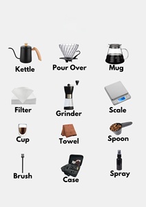 2026 Travel 10pcs <b>Coffee</b> Bag Outdoor Camping Accessories Waterproof Manual Pour Over <b>Coffee</b> Maker <b>Set</b> <b>Gift</b> Box <b>Coffee</b> <b>Set</b> - Product Image 2