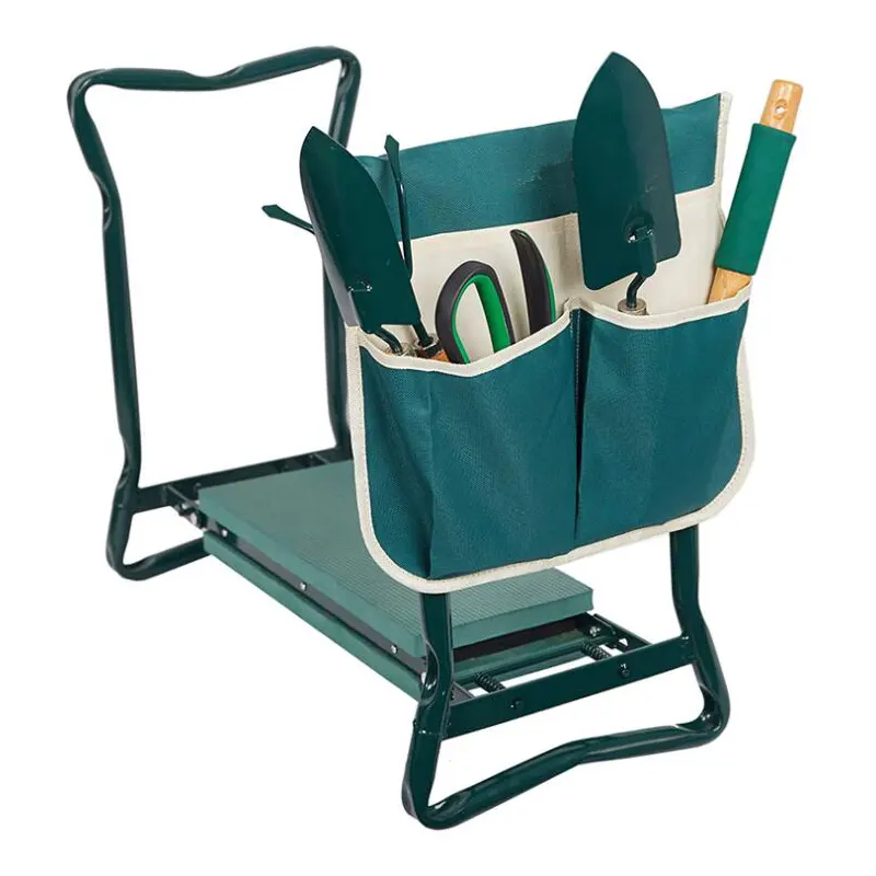 Pieghevole sedile profondo giardino ginocchiera protezione per il ginocchio sgabello da giardino con borsa degli attrezzi sacchetto EVA schiuma Pad esterno gneeler portatile