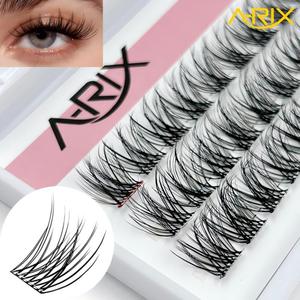 ขนตาปลอมแบบกลุ่ม A-RIX ขายส่ง ขนตาปลอมแบบกลุ่ม DIY ไม่ต้องใช้กาว ติดเองได้ ทำมือ แบ่งเป็นช่อ ตัดสำเร็จ ติดกาวสำเร็จรูป ขนตาสังเคราะห์ - Product Image 1