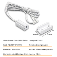 Capteur de porte intelligent DC12V/24V pour armoire, capteur de proximité infrarouge sans contact pour bande lumineuse LED, interrupteur de capteur de placard