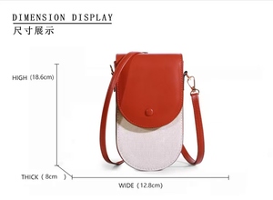 <span class=keywords><strong>Sac</strong></span> <span class=keywords><strong>bandoulière</strong></span> mini 2026 pour femme, nouveau <span class=keywords><strong>sac</strong></span> à <span class=keywords><strong>bandoulière</strong></span> en <span class=keywords><strong>cuir</strong></span> PU bicolore, <span class=keywords><strong>sac</strong></span> à main tendance avec fermeture à bouton-pression - Product Image 5