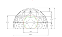 Tente Igloo économique étanche, forme géomantique, idéale pour 5 personnes
