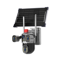 Kamera Lampu Tenaga Surya V380 Pro 4K dengan Konektivitas Dual-Mode 4G/WiFi untuk Deteksi Manusia Sistem Keamanan Luar Ruangan