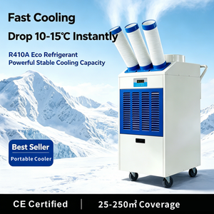 Climatiseur portable à faible bruit 36000 BTU, chauffage et refroidissement, unité mobile, prise EU, utilisation au bureau, refroidissement et chauffage puissants jusqu'à 11 8 - Product Image 1