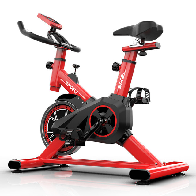 2023 ZTBL Indoor Gym Master Exercise Fitness Cycling Bike Aluminum Frame Electromagnetic Resistance Multiwindow LED Black+Red