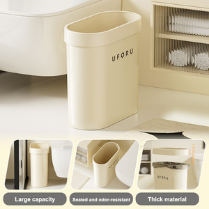 UFORU Poubelle Toilettes Cubos de <span class=keywords><strong>basura</strong></span> de <span class=keywords><strong>cocina</strong></span> modernos Cubos de <span class=keywords><strong>basura</strong></span> de baño para hogares <span class=keywords><strong>Cubo</strong></span> de <span class=keywords><strong>basura</strong></span> estrecho cuadrado <span class=keywords><strong>Cubo</strong></span> de <span class=keywords><strong>basura</strong></span> - Product Image 2