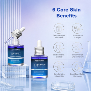 Natural Organic Anti-Aging Hydrating Face Lift <strong>Serum</strong> with Hyaluronic Acid &amp; Blue Copper Peptide 30mL - Product Image 5