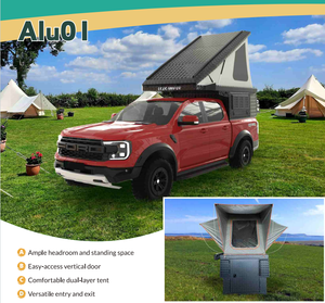 Coque de camping-car intégrée en aluminium moderne, légère et portable pour camionnette, avec rangement intégré, série Nomad, fourniture d'usine - Product Image 5