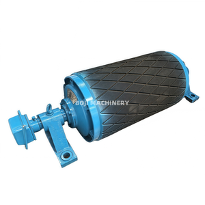 Taş bitkiler için madencilik elmas kauçuk kaplı Lagging bant konveyör motorlu Motor davul Motor kasnak - Product Image 3