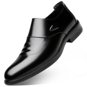 Men's Leather <b>Shoes</b> Cowhide Formal Business <b>Shoes</b> One Kick Closure Black Office Career Dress <b>Shoes</b> <b>Soft</b> Comfortable - Product Image 5