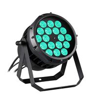 Éclairage de scène étanche IP65 RGBW 4 en 1 18x10W DMX512 CRI90 en alliage d'aluminium, projecteur LED Par pour concert, événement extérieur, fête