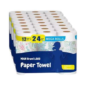 Chấp Nhận Tùy Chỉnh Cạnh Tranh Giá Giấy Nhà Bếp Trung Quốc Sản Xuất Đa Sử Dụng Nhà Bếp Màu Trắng Khăn Giấy Giao Hàng Nhanh - Product Image 1