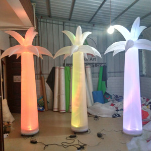 Belle nouvelle lumière LED de décor de ballon de palmier gonflable d'Oxford avec le ventilateur pour la promotion de partie et d'événement - Product Image 2