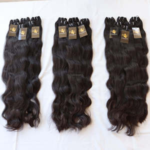 Mèches brésiliennes naturelles lisses et soyeuses à cuticules alignées, tissées à la Machine, prix de gros - Product Image 2