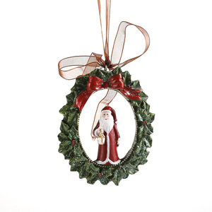 Ornement de Noël Cloche Peinte en Résine pour Dropshipping Shopify, Décoration Vintage de Dessin Animé à Suspendre à l'Arbre, Cadeau Rétro - Product Image 1