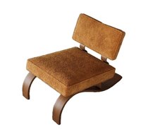 Fauteuil de salon sans accoudoirs STG de style Wabi-Sabi européen et américain, en forme de luge créative, pour salon, hôtel, villa
