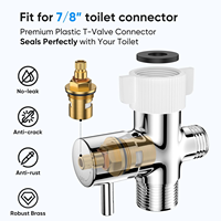 Ensemble de douchette pour toilettes CF avec contrôle de la pression de l'eau réglable, pour bébé, hygiène féminine, en acier inoxydable, pulvérisateur de bidet portable pour toilettes