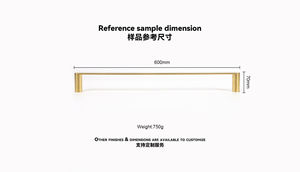 MAXERY <span class=keywords><strong>Leslie</strong></span>-Porte-serviettes simple en acier inoxydable et laiton satiné, design moderne et luxueux, antirouille, pour la salle <span class=keywords><strong>de</strong></span> bain. - Product Image 2