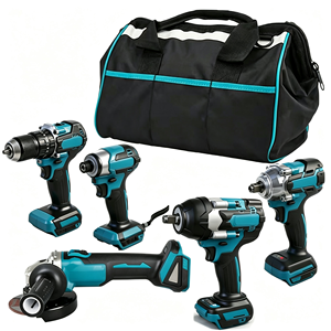 Juego de Herramientas 5 en 1 con Taladro, Atornillador de Impacto, Llave Inglesa, Bolsa de Herramientas, Kit de Herramientas Eléctricas Inalámbricas de 18 V sin Escobillas - Product Image 3