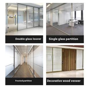 Pared divisoria <span class=keywords><strong>de</strong></span> rejilla <span class=keywords><strong>de</strong></span> <span class=keywords><strong>vidrio</strong></span> doble <span class=keywords><strong>de</strong></span> diseño moderno para oficina o Villa Pantalla <span class=keywords><strong>de</strong></span> partición alta insonorizada <span class=keywords><strong>de</strong></span> aleación <span class=keywords><strong>de</strong></span> aluminio templado - Product Image 5