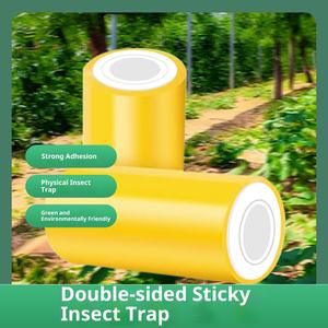 Nastro Adesivo Liquido Anti-Insetti Hebang Garden, Doppio Lato Giallo, Ecologico, in Plastica, Capacità 1L, 10cm X 2m per Uso in Serra - Product Image 5