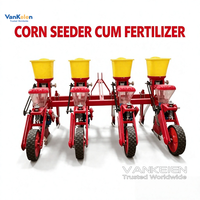 Semoir de précision pour maïs tracté par tracteur 50 CV, équipement agricole de semis, performance fiable pour la tâche de semis de maïs en ferme
