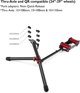 Plate-forme d'équitation pour la maison Roller <span class=keywords><strong>Trainer</strong></span> en alliage d'aluminium pliable Fitness Indoor Exercise Training Bike Roller Stand - Product Image 5
