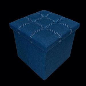 Modern Stool Living Room Furniture <b>Storage</b> <b>Box</b> <b>Fabric</b> Stainless Steel Bamboo Highest Quality Sample Available Stools Counter - Product Image 3