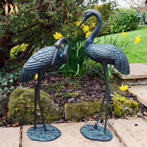 Offres Spéciales extérieur jardin décor moderne Style héron <span class=keywords><strong>grue</strong></span> métal animaux Statue - Product Image 3